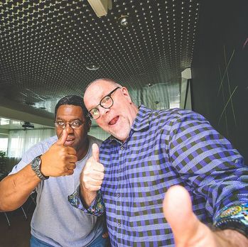 Picture of Two Men Doing Thumbs Up